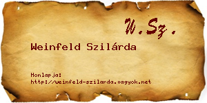 Weinfeld Szilárda névjegykártya